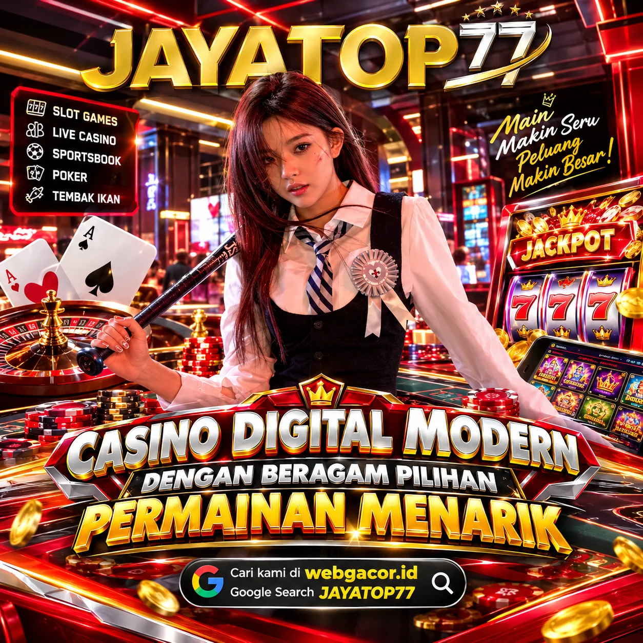 JAYATOP77 Casino Digital Modern dengan Beragam Pilihan Permainan Menarik